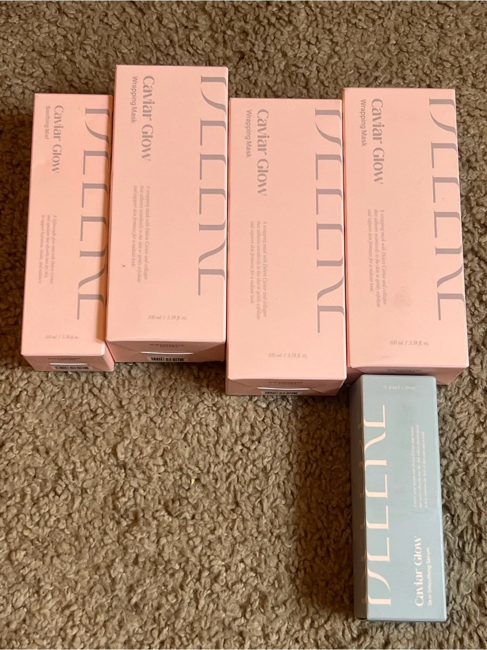 Skincare Face Mask Instruction Sheet - Pink Accent Text